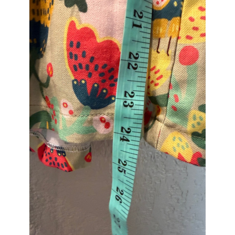 Fiorella Girls Whimsical Illustrative Print Cotton Tie Strap Sundress Size 6-7Y - Picture 10 of 10